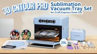 3D Contour Pro Sublimation Vacuum Tray Set for Craft Express Oven | Case, Shin Guard, Slate, Glass!