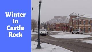 Winter in Castle Rock Colorado CO