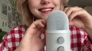 ASMR~ Mouth sounds and mic scratching ️️