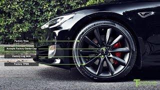 #alloriginal: T Sportline Tesla Model S Blacked Out Chrome plus 19 Matte Black TST Wheels