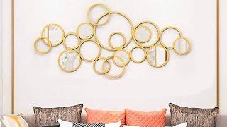 Circular Abstract Metal Wall Art Collection with Mirrors - YF Decor