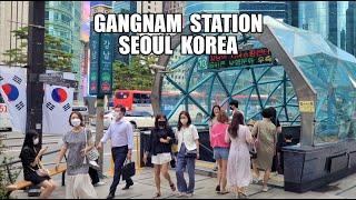 [4K]  GANGNAM Station Walking Tour | Most Famous Place in Gangnam Seoul Korea | Travel Seoul