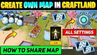 How To Create Own Map In Craftland || Craftland Map Kaise Banaen || Craftland Map Share Kaise Kare