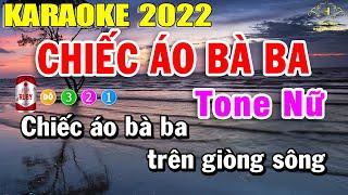 Chiếc Áo Bà Ba Karaoke Tone Nữ Nhạc Sống | Trọng Hiếu
