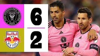 LIONEL MESSI & SUAREZ CREATES HISTORY | Inter Miami vs NY Red Bulls 6-2 | Highlights & Goals 2024