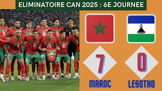 AFCON 2025 QUALIFIER | Morocco (7) vs Lesotho (0) | Highlights & All Goals 2024