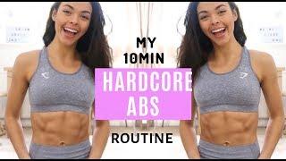 VANESSA'S FITNESS || MY 10 MIN ULTIMATE HARDCORE ABS ROUTINE