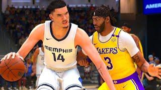 NBA 2K25 Zach Edey My Career - Dominating vs Anthony Davis!