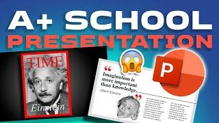 CREATIVE POWERPOINT PRESENTATION that looks like a MAGAZINE.  Step-by-Step Guide.