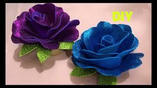 Look stunning glitter foam flowers DIY@marytampon1230channel.