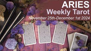 ARIES WEEKLY TAROT READING "A MODERATE APPROACH" November 25th to December 1st 2024 #weeklytarot