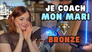 Je COACH mon MARI BRONZE sur VALORANT  I il est trop fort ?!