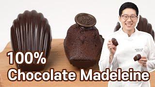100% Chocolate Madeleine | with chocolate ganache & chocolate coating
