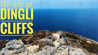 Dingli Cliffs | Drone view of Stunning Cliffs in Malta | Facing Mediterranean Sea