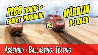 Testing PECO Streamline with Erbert Pukoband vs Märklin K-track