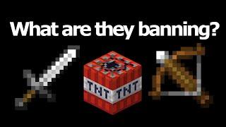 Mojang set to ban "adult weapons" from the game.