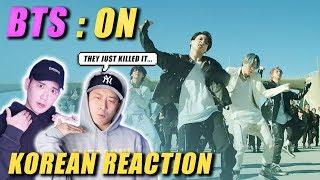 (ENG) KOREAN Rappers react to BTS (방탄소년단) 'ON' Kinetic Manifesto Film : Come Prima