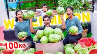 100kg WaterMelon Drink  with Challenges !