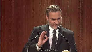 Joaquin Phoenix being chaotic for 8 minutes straight