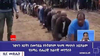 ንፁሃን ዜጎችን በመግደል የትኛውንም ዓላማ ማሳካት አይቻልም - የአማራ ብሔራዊ ክልላዊ መንግስት