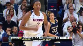 UConn Women's Basketball vs. Notre Dame Highlights