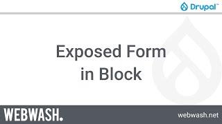 Getting Started with Views, 5.4 - Exposed Form in Block