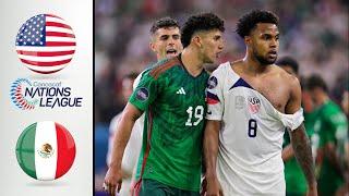 USA vs Mexico | 4 Red Cards | Extended Highlights | 2022/23 CONCACAF Nations League Finals