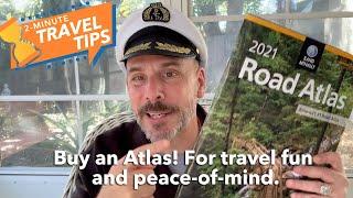 2-Minute Travel Tips with Captain Carmen (Using an Atlas when traveling.)