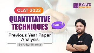 CLAT Quantitative Techniques Previous Year Paper Analysis & Trends | Part 1 | CLAT 2023 Preparation