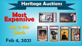 Heritage Auctions Most Expensive 80s & 90s Cards | Auction Ended Feb 4 '21