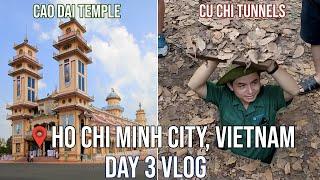 Cao Dai Temple & Cu Chi Tunnels   Vietnam Day 3 vlog - Tour from Ho Chi Minh City,