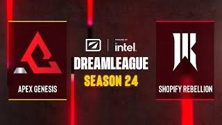 Dota2 - Apex Genesis vs Shopify Rebellion - DreamLeague Season 24 - CQ - NA