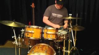 Lignum Drums presentation Pieter Doms (pearwood drumset)