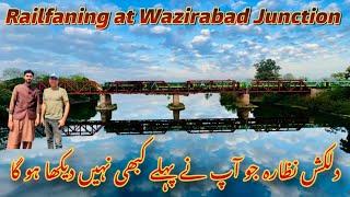 Railfan Adventure at Wazirabad Junction: Capturing Premium Trains | Scenic Rail Spectacle|