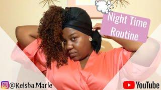 Night Time Routine for Natural Hair | Pineapple and Reverse Pineapple Method