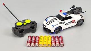 Unboxing RC Car Victor Police Car Interceptor 1:28 Water Spray Remote, Rc City Car Fire Ambulance