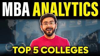 MBA ANALYTICS | TOP 5 Colleges for Business Analytics in India | SALARY | ROLE