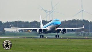 Super smooth landing & aerodynamic braking | ERJ-190 | KLM Cityhopper