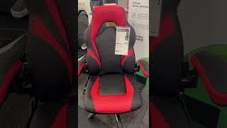 Staples Emerge Vortex Bonded Leather Gaming Chair, Black and Red