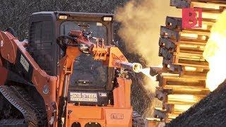 Furious Skid Steer Flamethrower - Amazing Powerful Machine | BunkChunk