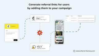 How To Generate Referral Links For Users By Adding Them To Your Referral Campaign - Using Zapier