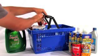 Standard Shopping Baskets W/Plastic Handles