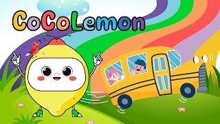 Wheels on The Bus | CoCoLemon Kids Cartoon & Song #wheelonthebussong  #cocolemon #kidsmusic