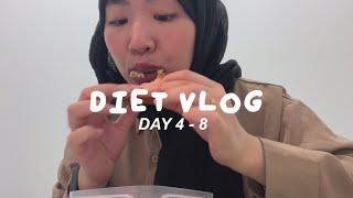 (DAY 4-8) one/two meals a day, crying | diet vlog malaysia
