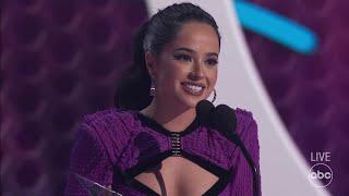 Becky G Accepts the 2021 American Music Award for Favorite Female Latin Artist - The American Music