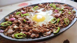 Sizzling Ground Pork Sisig - Filipino Recipe