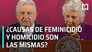 AMLO dice que causas de feminicidios y homicidios son las mismas - En Punto