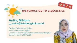 INTRODUCTION TO LINGUISTICS