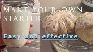How to make sourdough starter - step by step guide