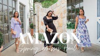 Amazon Spring Dresses Try On Haul 2022! Dresses under $40!! Feminine + Brunch Ready!